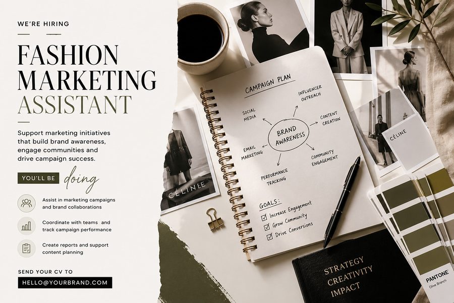 Fashion Marketing Assistant role at a vetted ethical employer